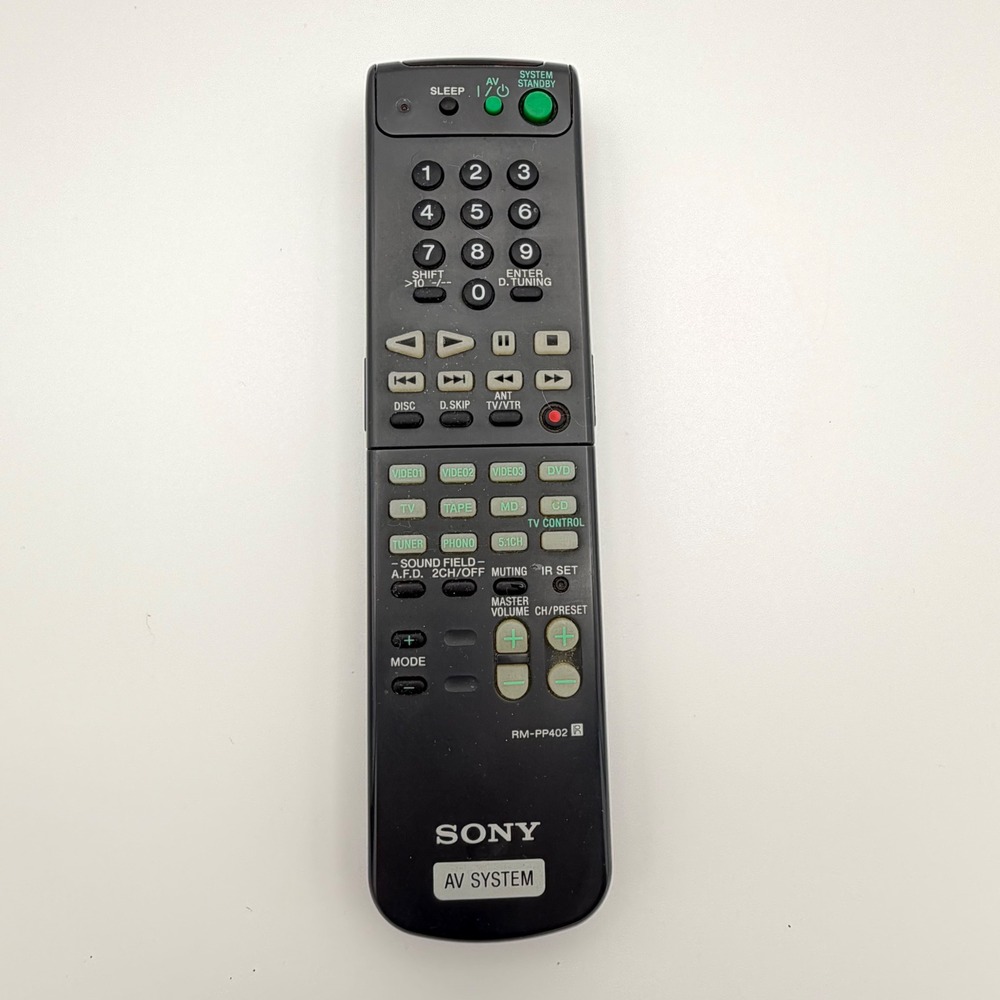 Sony AV System Remote Control RM-PP402 Receiver Controller Power Tested